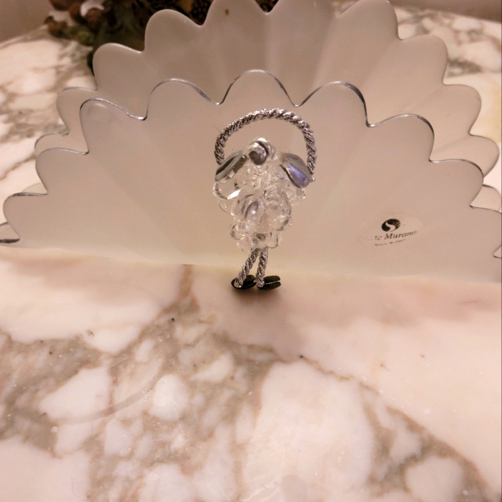 Vintage Arte Murano letter/napkin holder